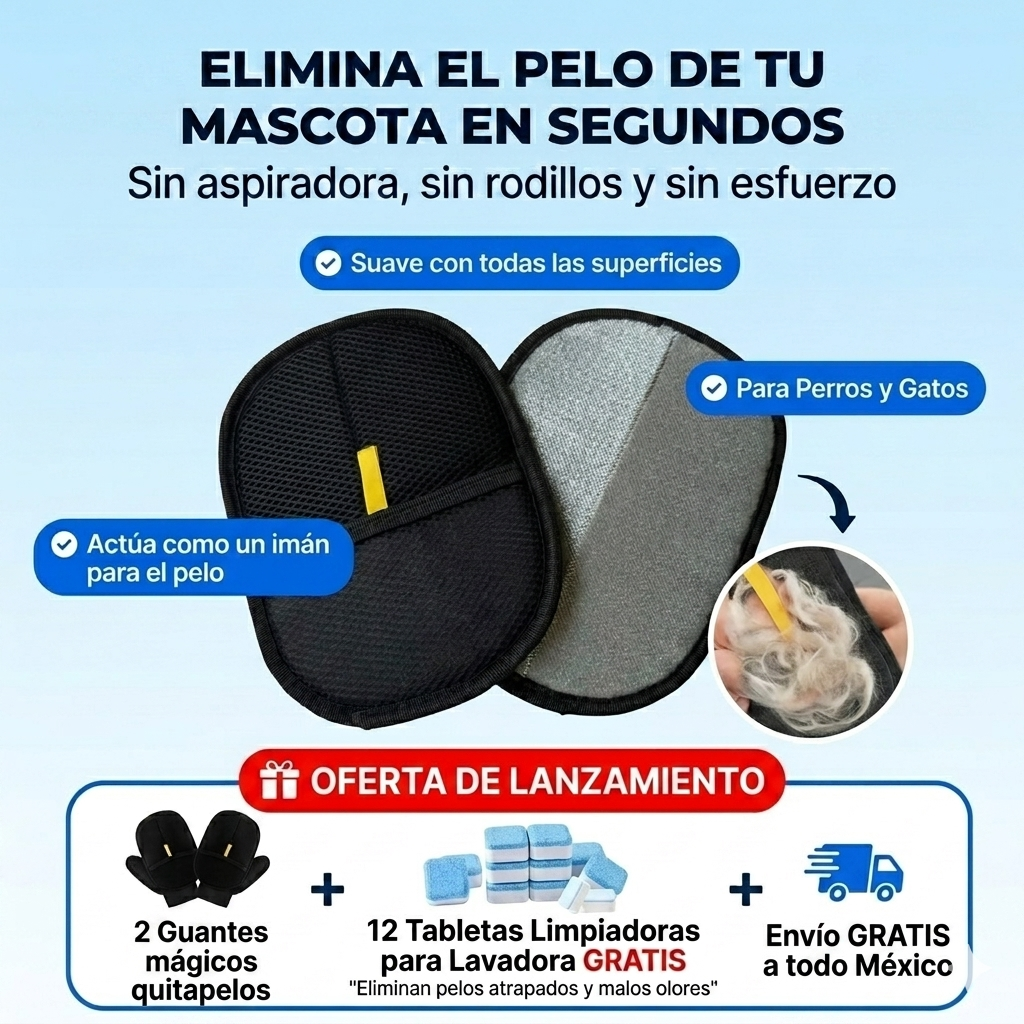 Guante Mágico Quita Pelo