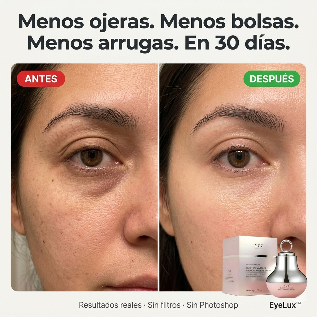 EyeLux™ | Crema de Contorno de Ojos con Masaje Eléctrico