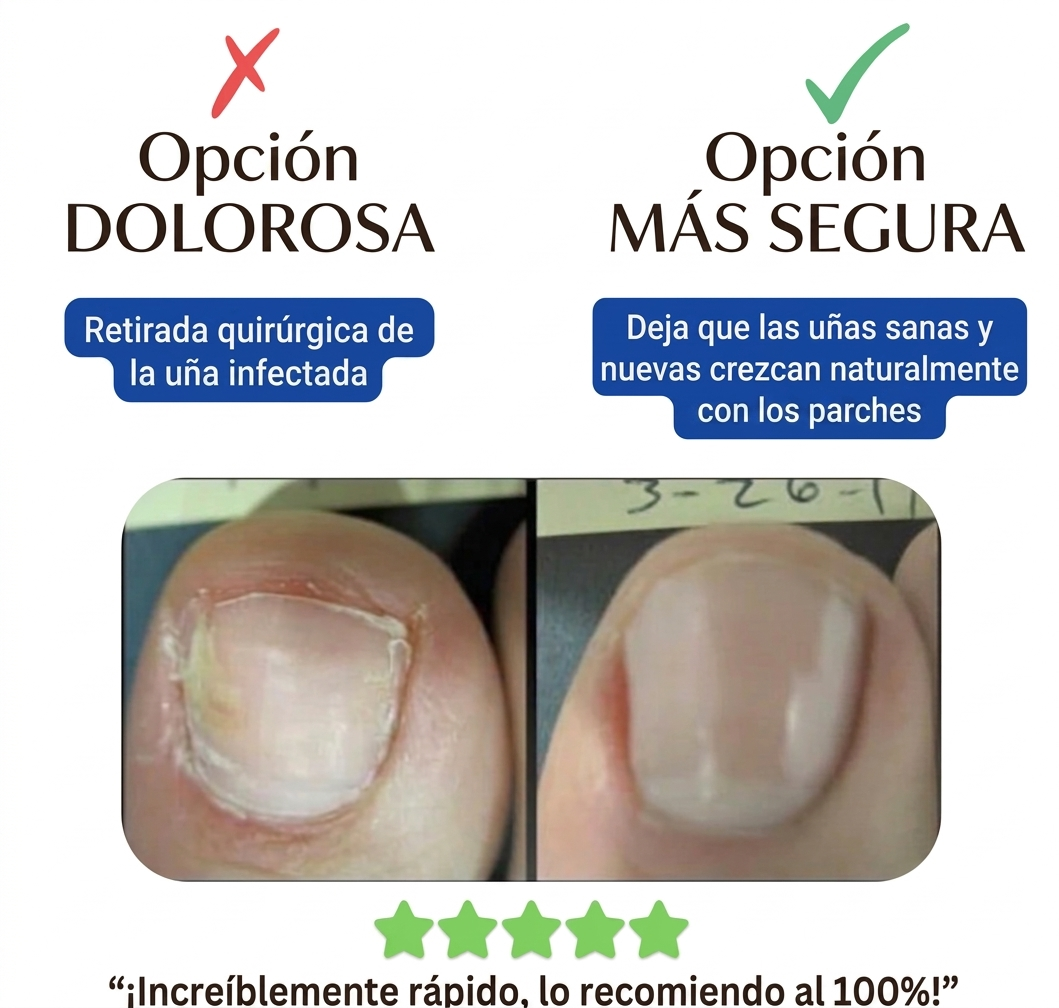 Parches Reparadores de Uñas con Hongos