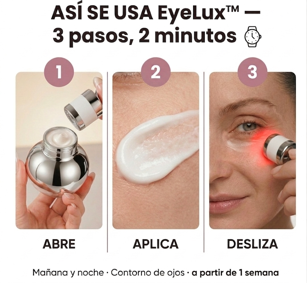 EyeLux™ | Crema de Contorno de Ojos con Masaje Eléctrico